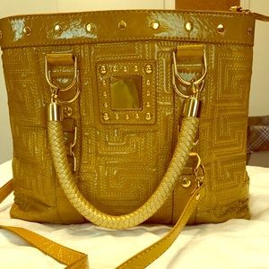 patent leather satchel purse